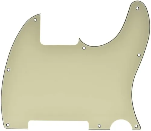 Vista 6 de KAISH Golpeador de 8 agujeros, liso, para guitarra Telecaster Esquire, perla de abulón