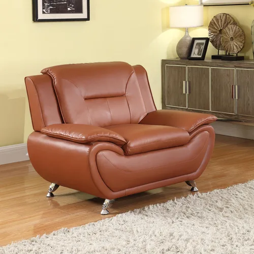 Vista 16 de A Ainehome Moderno juego de muebles de sala de estar de piel sintética, sofá modular de 6 asientos con sofá biplaza y silla (negro)