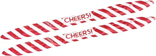 Vista 2 de FUNBOY Cane-BNDL Shotski, paquete de dos, rojo y blanco