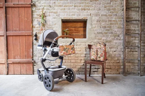 Vista 2 de LÄSSIG Baby Pram Organiser Buggy Organiser Pram Bag with Pram Attachment/Buggy Organiser Tinted Spots