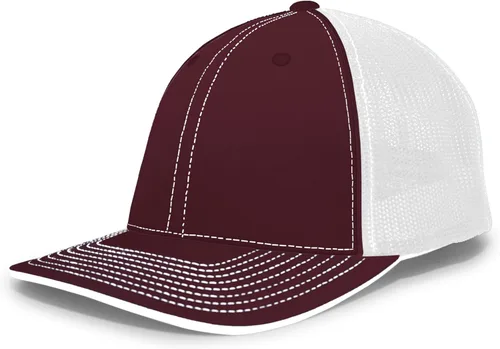 Vista 43 de Pacific Headwear Gorra unisex Pacific Headwear Trucker Flexfit® para adultos Grafito/Negro/Negro