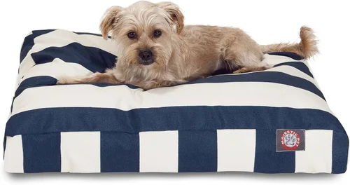 Vista 39 de Majestic Pet Cama rectangular grande para perros con rayas lavable, cama antideslizante y cómoda para mascotas, cama para perros con funda extraíble