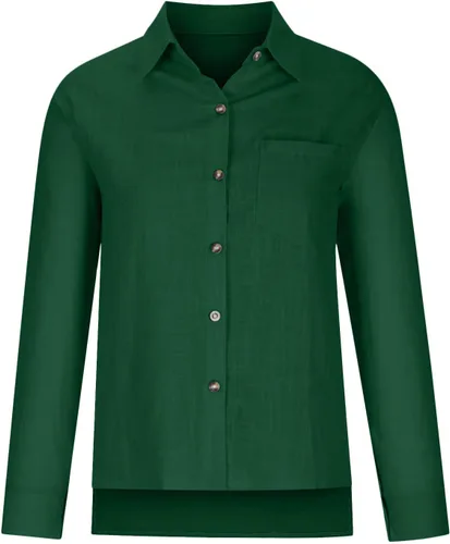 Vista 69 de SMIDOW Camisa de algodón y lino con botones para mujer