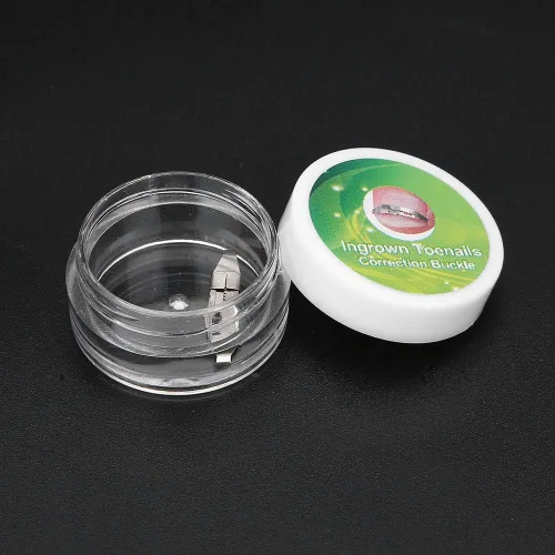 Vista 8 de Corrección de uñas encarnadas plateadas de 17 a 0.866 in ajustable de acero inoxidable corrector de uñas de pedicura paroniquia herramienta