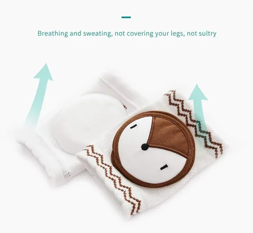 Vista 8 de Protectores de rodilla para gatear, unisex para bebés, antideslizantes, rodilleras para niños pequeños, cubierta protectora de seguridad