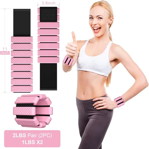 Vista 9 de Pesas de muñeca y tobillo de pilates para mujer