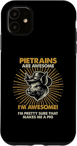 Vista 6 de iPhone 12 mini Pig Dad Mom Awesome - Caso de criador de granjeros Pietrains