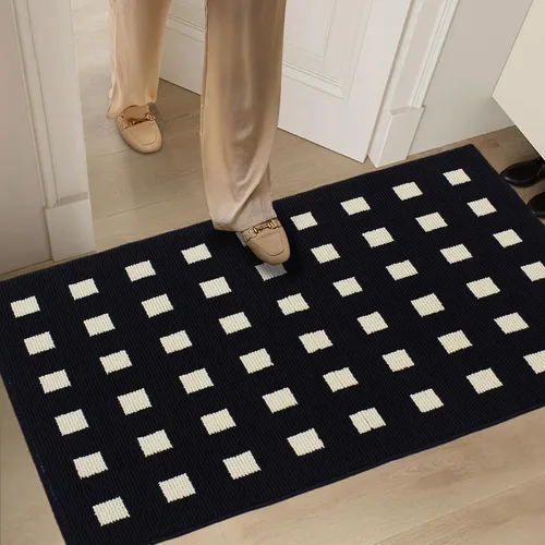 Vista 31 de GRANNY SAYS Tapete para puerta, de 32 x 20 pulgadas, tapete de bienvenida para exteriores, antideslizante, absorbe la suciedad para la entrada