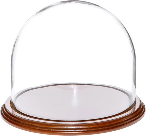 Vista 5 de Plymor Cúpula de cristal de 8 x 6.5 pulgadas (base de madera MDF negra)