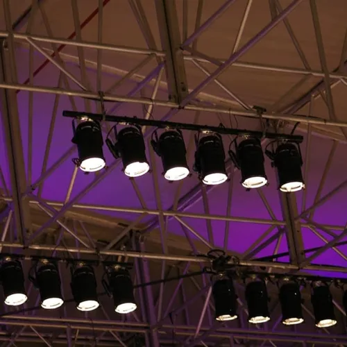 Vista 6 de PINGEUI Paquete de 12 abrazaderas de luz de escenario, abrazadera de iluminación de escenario de aleación de aluminio de 2 pulgadas, abrazadera O
