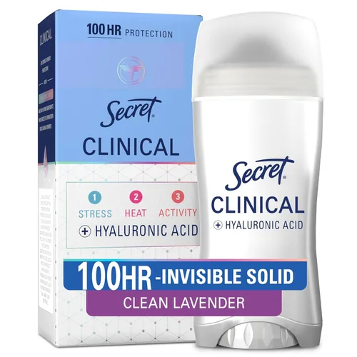 Vista 15 de Secret Clinical Strength 100HR Defense, desodorante antitranspirante sólido invisible para mujeres, edición Paige Bueckers, protección contra