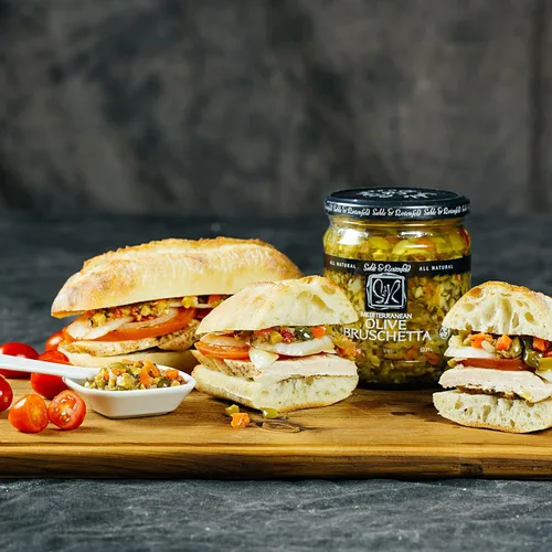 Vista 5 de Sable & Rosenfeld Bruschetta - Topping de oliva, mediano, 16 onzas