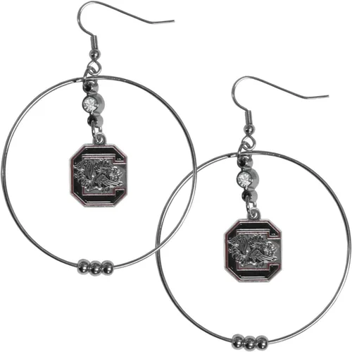 Vista 10 de Siskiyou Sports Pendientes de aro NCAA, 2 pulgadas