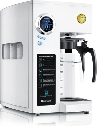 Vista 8 de Bluevua RO100ROPOT - Filtro de agua para encimera con sistema de ósmosis inversa, purificación de 4 etapas, filtración de ósmosis inversa, 2:1 puro