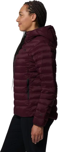 Vista 3 de Mountain Hardwear Deloro - Sudadera con capucha de plumón con cremallera completa para escalada y esquí, aislada, resistente al viento y al agua