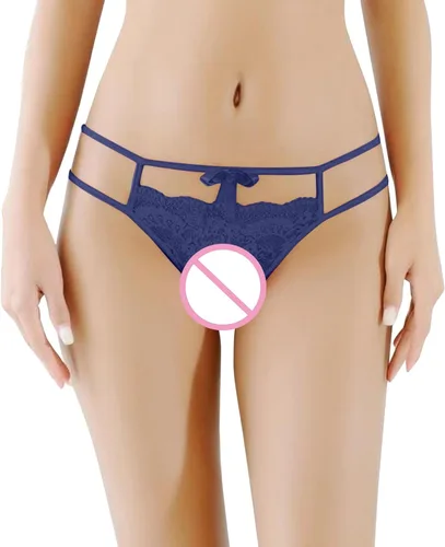 Vista 3 de Tangas para mujer, ropa interior corta sexy y sexy con estampado de letras y estampado floral