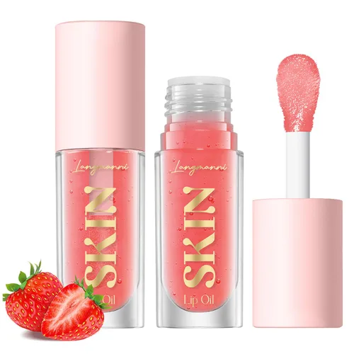 Vista 20 de BANGFENG Big Brush Head - Tinte hidratante para labios con brillo labial, brillo labial hidratante, bálsamo labial tintado, cuidado de labios 1