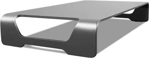 Vista 8 de Mount-It! Soporte de monitor de aluminio de 15.7 pulgadas para iMac - Elevador ancho de monitor Unibody - Soporte de metal para monitor