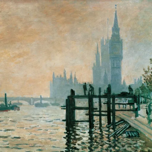 Vista 5 de Calendario 2025-2026 Claude Monet - Planificador de pared impresionista, organizador de obra maestra, calendario colgante de 16 meses, septiembre