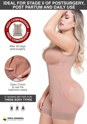 Vista 2 de Sonryse Faja Colombianas Post Surgery Compression Garment Stage 2 Fajas Reductoras y Moldeadoras