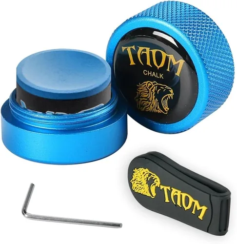 Vista 38 de TAOM - Soporte para tiza de billar, herramienta práctica redonda, accesorios de billar, mini estuche magnético para punta de tiza, contenedor