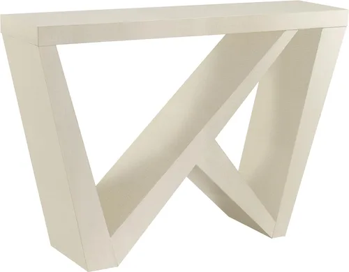 Vista 14 de Homes: Inside + Out Naomi Mesa Consola de Acento Decorativa Moderna con Patas en Forma de W, Muebles de Madera para Entrada para Sala de Estar, Negro