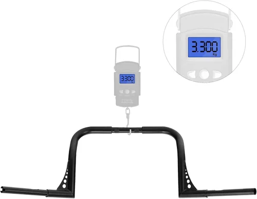 Vista 6 de TCMT Barra Ape Hanger Negra de 12" Rise, Manillar Grueso de 1-1/4", Compatible con Harley Dressers Baggers Touring CVO Street Glide Tri Glide