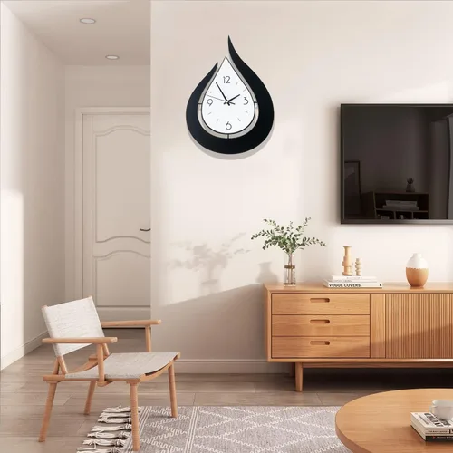 Vista 5 de Relojes de pared decorativos para decoración de sala de estar, modernos relojes de pared grandes que funcionan con pilas para dormitorio, oficina