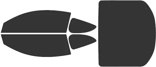 Vista 10 de Rvinyl Kit de tinte de ventana compatible con Hyundai Genesis 2010-2016 (Coupe) - Kit de precorte trasero - 5%