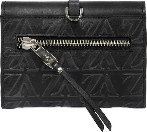 Vista 3 de VELEZ Cartera de cuero genuino para mujer FBM 02 Negro S