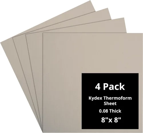 Vista 78 de Kydex Sheets - Solid Color DIY Kit for Crafting Holsters, Sheaths, and Mag Pouches - (8x8, 8x12, 12x12), Premium Thermoform Sheets - Thick, Durable