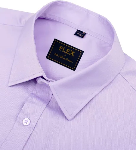 Vista 3 de J.VER Men's Dress Shirts Solid Long Sleeve Stretch Wrinkle-Free Formal Shirt Business Casual Button Down Shirts