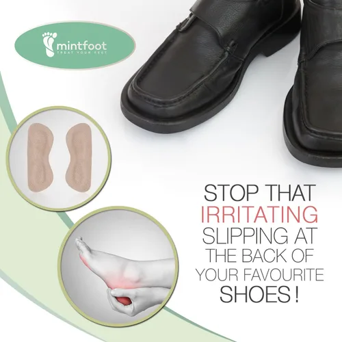 Vista 7 de Mintfoot - Agarraderas de cuero para el talón – 10 piezas – Forros para zapatos para mujeres y hombres – Tacones para detener ampollas y cortes