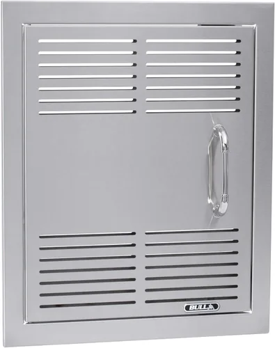 Vista 23 de Bull Outdoor Products Componentes Premium para Isla de Barbacoa de Cocina Exterior, Puerta de Acceso Vertical - Bisagra Izquierda con Reborde