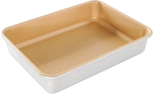 Vista 13 de Nordic Ware Naturals - Molde redondo antiadherente para tartas, 8 pulgadas
