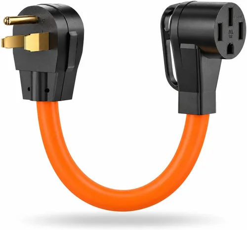 Vista 8 de PLIS Nema 6-50P a 6-15R/6-20R Cable adaptador de corriente para soldador, 6-50P 50-Amp a 6-20R 20A T-Blade, STW, 50 amperios, 250V, 1.5 pies