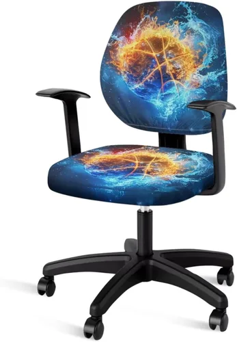 Vista 47 de Funda para silla de oficina con diseño de mariposa de 2 piezas, fundas para silla de juegos, bonitas fundas transpirables para silla de escritorio