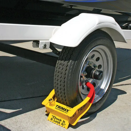 Vista 3 de Trimax TCL265 - Cerradura de rueda pequeña con llave de lujo similar (paquete de 2)