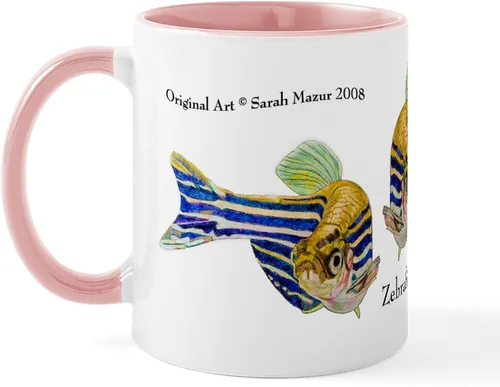 Vista 34 de CafePress I Speak Zebrafish - Taza de café de cerámica, taza de té de 11 onzas