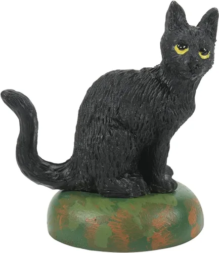 Vista 2 de Department 56 Village Accessories - Juego de figuras de Halloween a Clowder of Cats, 1.125 pulgadas, color negro