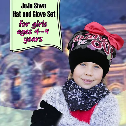 Vista 3 de Nickelodeon JoJo Siwa - Juego de sombrero y guante para niñas