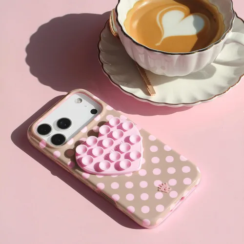 Vista 512 de VELVET CAVIAR Funda para iPhone 15, compatible con MagSafe, probada contra caídas de 10 pies, fundas protectoras de diseño, leopardo color rosa