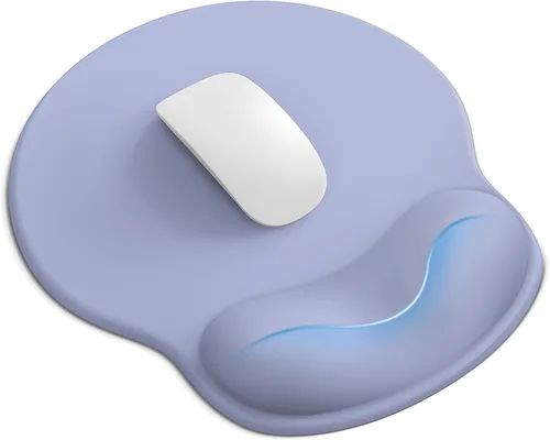 Vista 19 de Alfombrilla de mouse con reposamuñecas, ergonómicas para escritorio, alfombrilla de mouse antideslizante para oficina con soporte de muñeca de gel