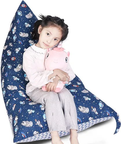 Vista 12 de LOLOMLO Funda para puf de almacenamiento de animales de peluche, lona con margaritas de felpa, artículos de almacenamiento y asiento sentado