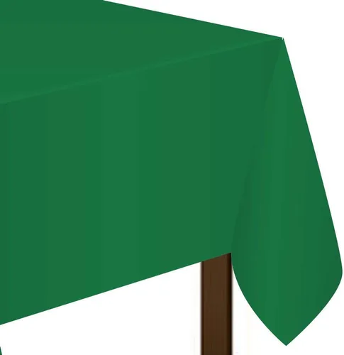 Vista 13 de Mantel de plástico negro azabache, 54 x 108 pulgadas (1 unidad), elegante esencial para eventos, perfecto para fiestas, bodas y ocasiones especiales