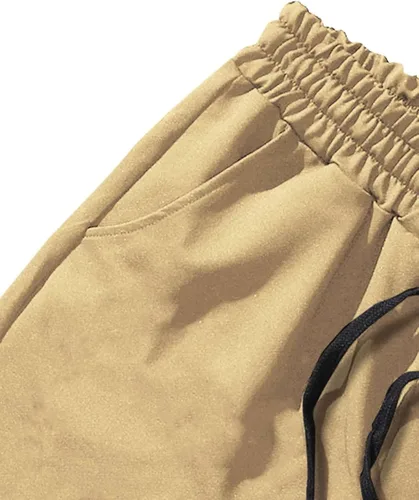 Vista 4 de WDIRARA Pantalones cortos de verano con estampado de letras rosas y bolsillos para hombre