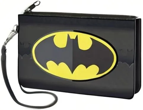 Vista 4 de Buckle-Down Buckle-Down Cartera con cremallera Batman accesorio grande, Batman, 8 x 5 pulgadas