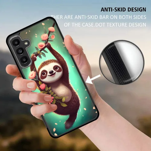 Vista 42 de Funda para Galaxy A14 5G, resistente de doble capa híbrida de policarbonato duro, goma suave, a prueba de golpes, funda protectora resistente