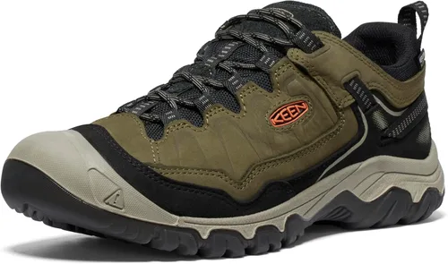 Vista 8 de KEEN Targhee 4 - Zapatos de senderismo impermeables para hombre Tortuga marina/nuez tostada