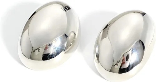 Vista 36 de KELMALL Aretes tipo argolla de oro de 14 quilates para mujer, hipoalergénicos, gruesos, redondos, no se deslustra, para orejas sensibles